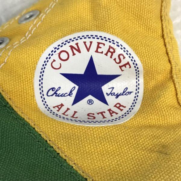 CONVERSE ALL STAR Soccer Brazil Color Hi Top 4.5 23.5 Green Yellow(USED)