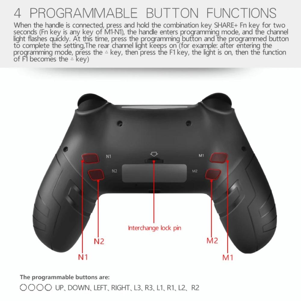 Control for PS4 PS3 PS Playstation 4 3 PC Android Cell Phone Mobile Wireless Controller Bluetooth Gamepad Joystick Game Trigger