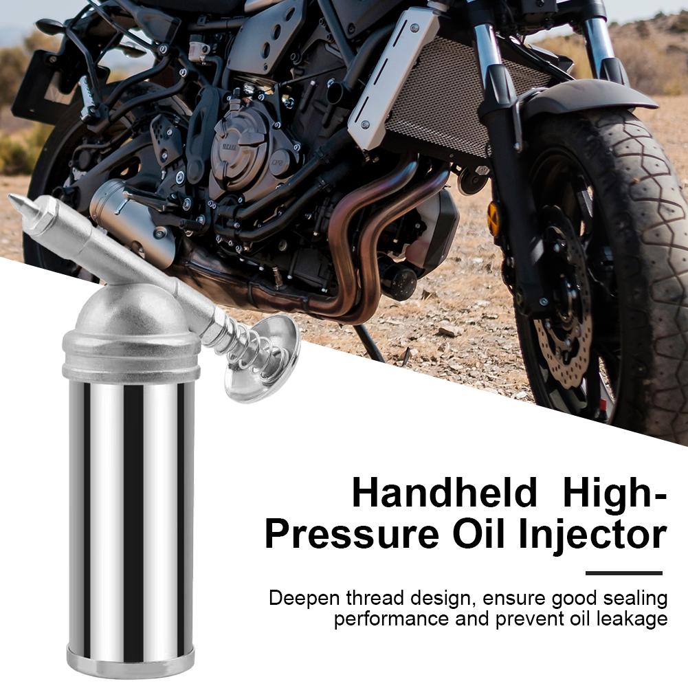 80CC Kapazität Mini Fettpresse Maschine Edelstahl Manuelle Butterpresse Tragbarer Fettspender Hochdruck Öl Handwerkzeuge