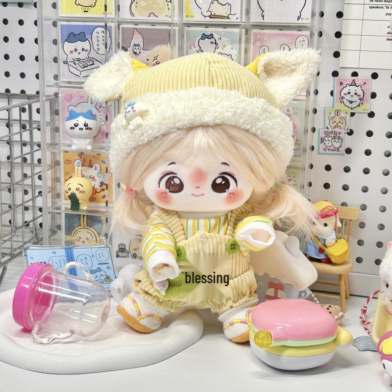 2024 Winter Cotton Plush Outfits for 20cm Dolls