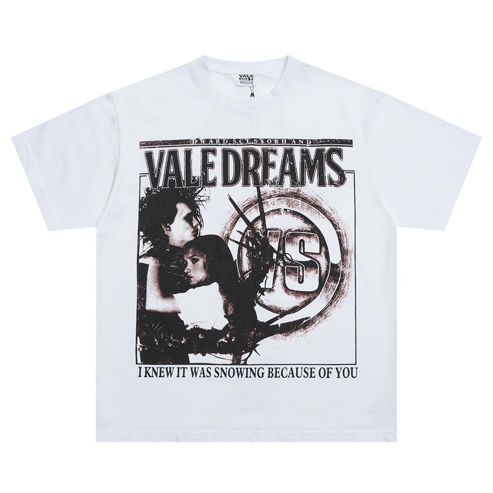 V539 Vale Forever DREAM Valley Sport NŮŽKORUKÝ TRIČKO Letní Street Trendy Tričko