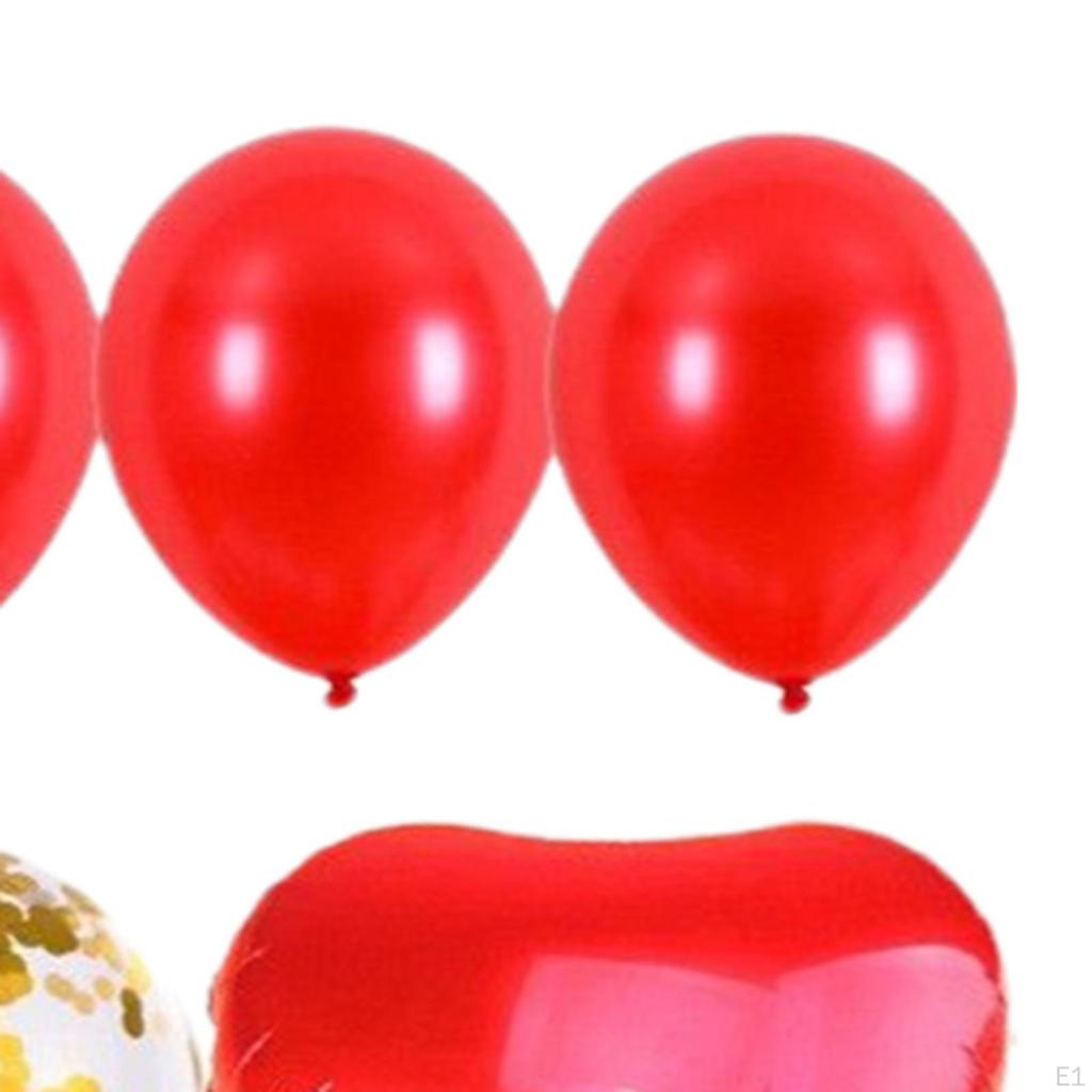 Confetti Balloons Balloon W/ Ribbon for Wedding Valentines Day Anniversary Party Decoration