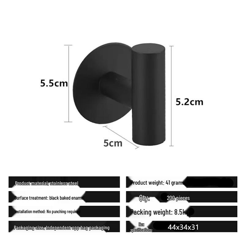 

Самоклеящийся настенный крючок для ванной из нержавеющей стали для одежды и шляп