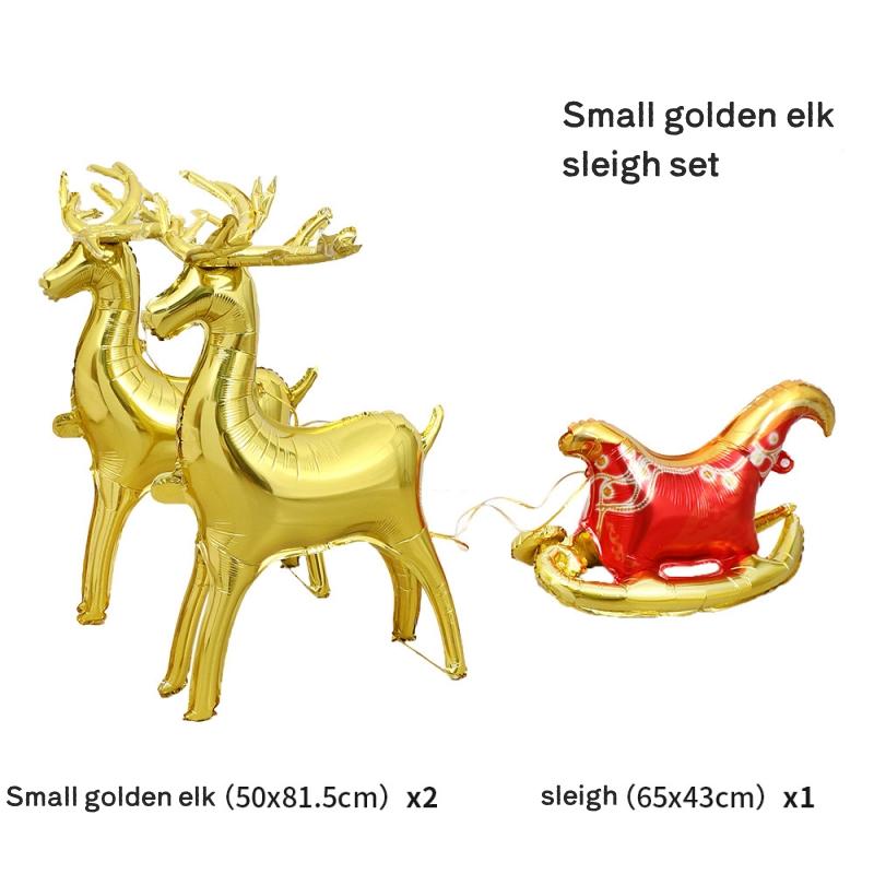 Christmas Deer Balloons Multicolor Standing Animal Balloons Kids Inflatable Toys