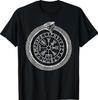 Mystic Ouroboros Vegvisir Norse T-Shirt - Ancient Viking Symbol