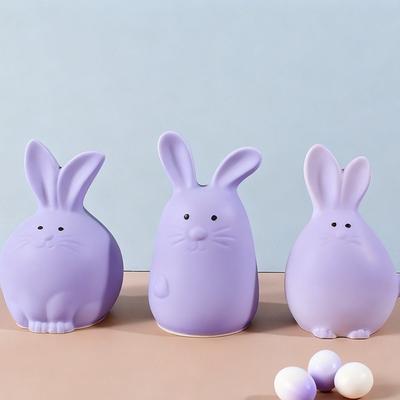Dekoration Süßer Osterhase Silikonform Antihaft Flexibel 3D Hasenform DIY Basteln Wiederverwendbar Hasenkerzenform Büros Dekor