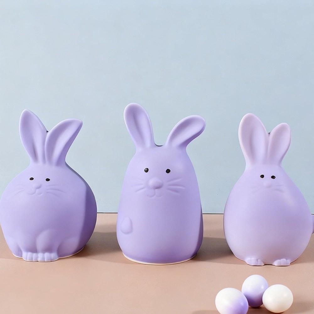 DIY Crafts 3D Rabbit Mold Non-Stick Rabbit Candle Mold Easter Bunny Silicone Mold Gift Creating