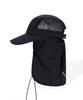 Bajal Reflecting Logo Sunshield 2-Way Camp Cap Black