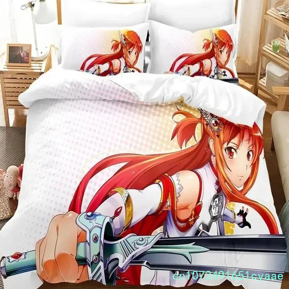 Anime Sword Art Online Bedding Sets Home Textile Pillow Case 3D Bed Duvet Covers Kids Gift Bed Set Home Textiles Bedding
