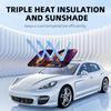 Anime The S-Simpsons Sun Visor Reusable Aluminum Foil Car Windshield Sun Visor UV Protector Heat Insulation Cover Shade