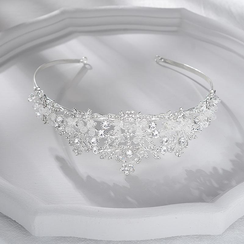 Multi-color optional Korean sparkling diamond pearl bridal tiara crown wedding princess hair accessories wedding accessories