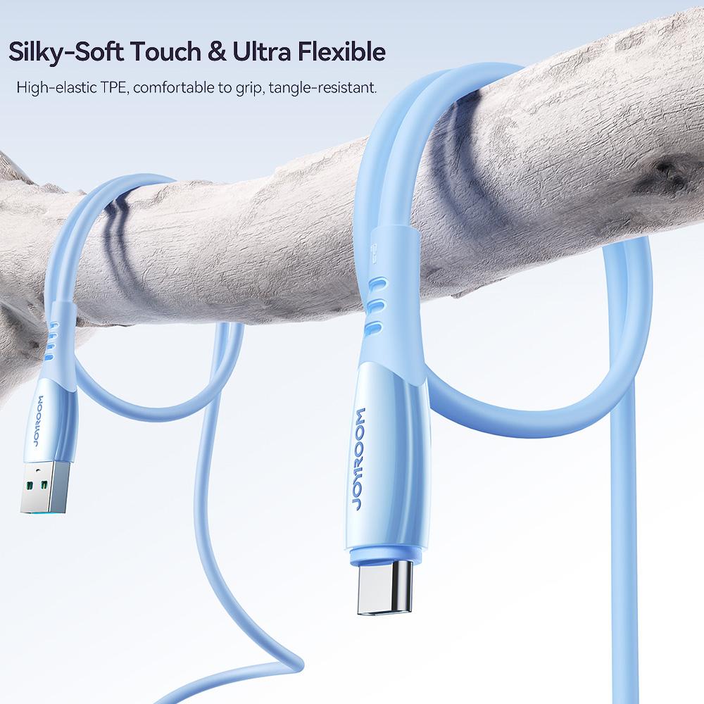 JOYROOM S-A59 Colorful 1.2m USB-A to Type-C Cable 3A Fast Charging Data Transfer TPE Cord