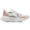 Li Ning Trendy Lightweight Low Top Running Shoes Women's White Gray Pink ARLQ034-1