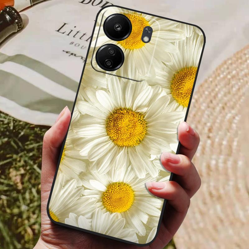 Für Xiaomi Poco C65 Hülle PocoC65 Luxus Bemaltes Telefon Silikon Rückseite Für Xiaomi Poco C65 Hüllen C 65 Schutzhülle Capas