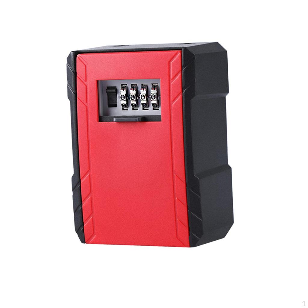 Key Lock Box Combination Lockbox Multifunctional Wall Mounted Storage for Store Garden