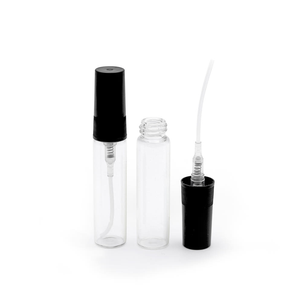 5ml Clear Glass Screw Spray Bottle