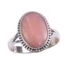 Natural Pink Opal Gemstone 925 Solid Sterling Silver Jewelry Ring Size 9.5 G3m58