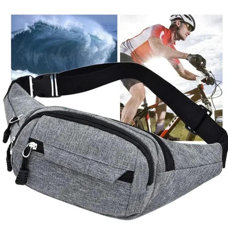 Marsupio da Uomo/Donna Multifunzionale Grande Capacità Borsa a Cintura Porta Telefono per Sport all'Aperto Resistente all'Usura Impermeabile Crossbody