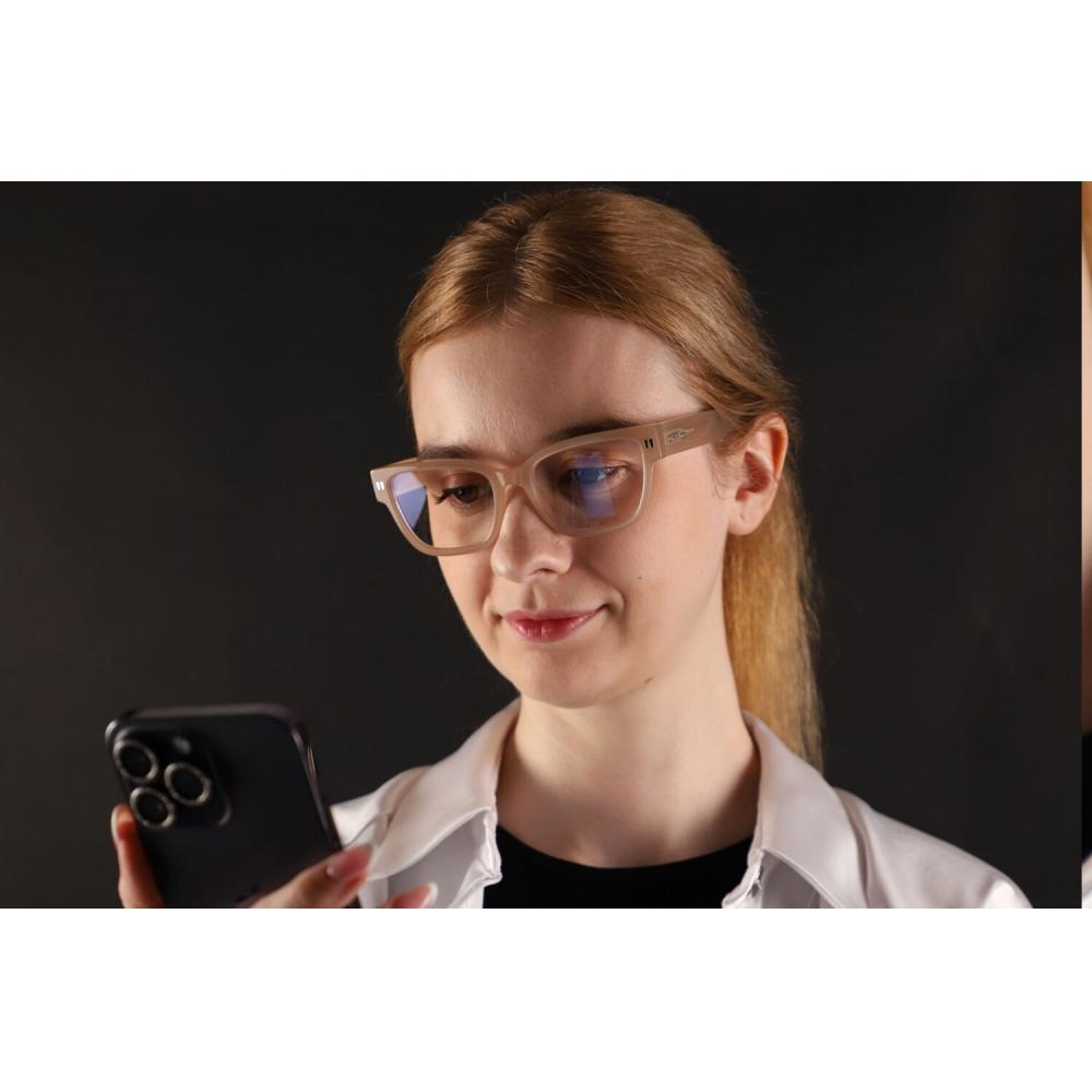Off White Optical Style 56 Blue Light Block 6100 Unisex Eyeglasses