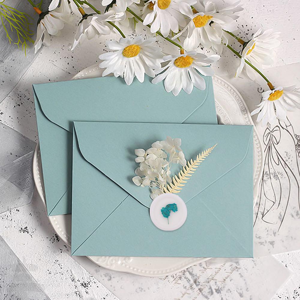 25 Pcs Self Adhesive Wax Seal Stamp Stickers for Wedding Envelopes Dry Floral Wax Seal Sticks Wedding Wax Seal Sticker Backing