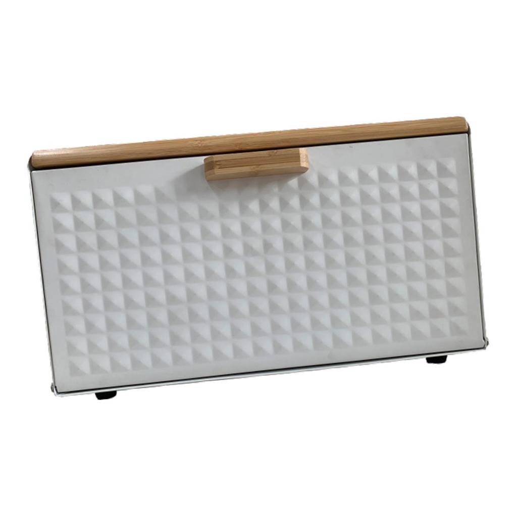 Bread Bin with Bamboo Lid for Home Baked Goods