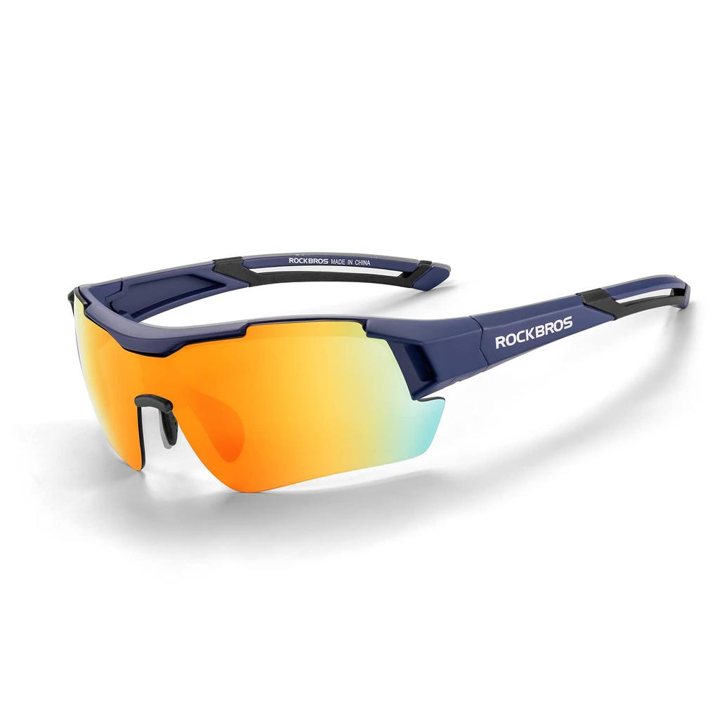 ROCKBROS Polarized Photochromic Sports Sunglasses with Polarized and UV400 Ultra Road Bike Sports Sunglasses with Prescription for and Sunglasses,