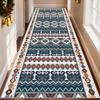 Bohemian Retro Ethnic Corridor Carpet Qajar Revival Decor Home Long Runner Rugs Christmas Art Aesthetic Aisle Floor Mat Washable