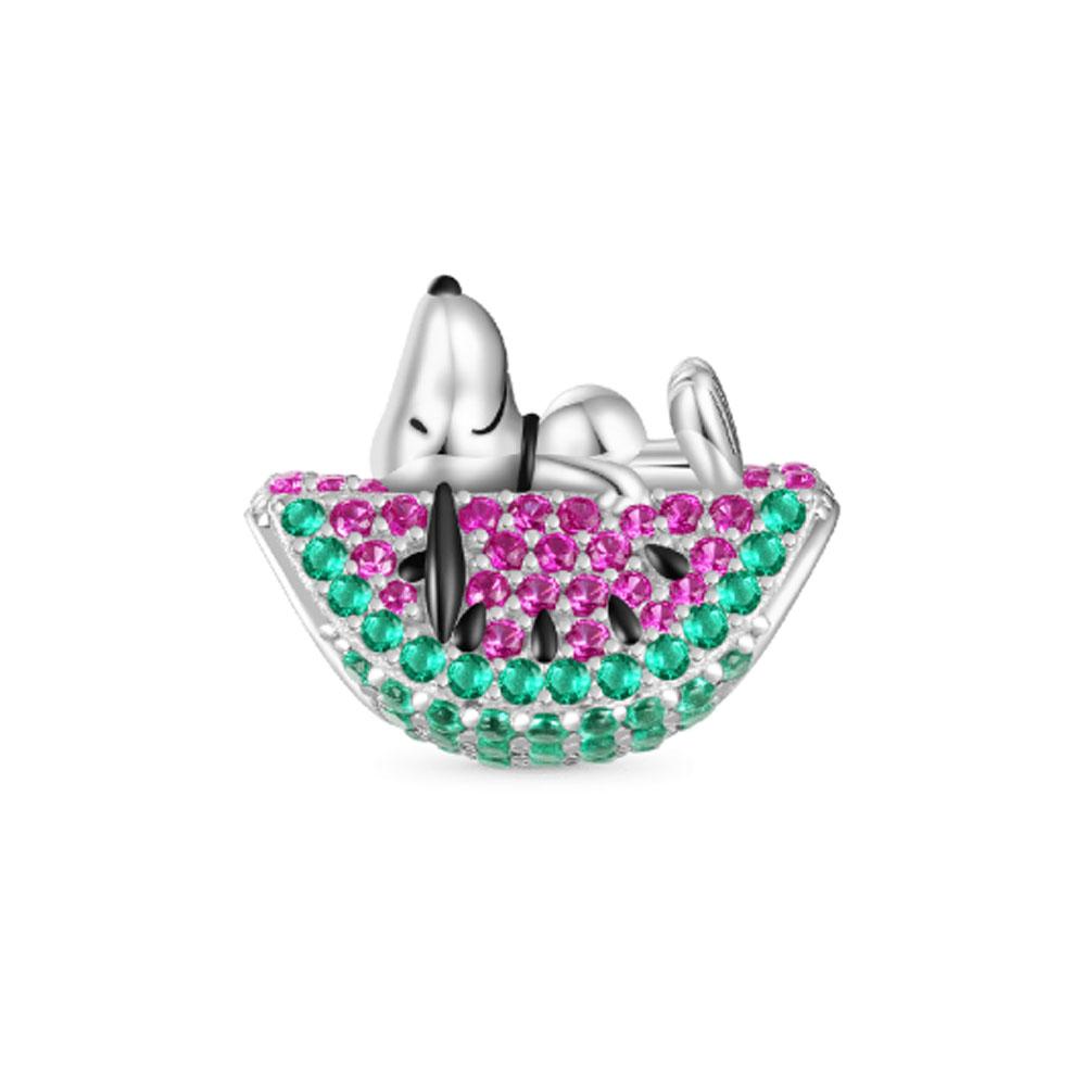 New 925 Silver Flower Basket Dog Pendant Beads for DIY Women Charm Jewelry Fit European Bracelet