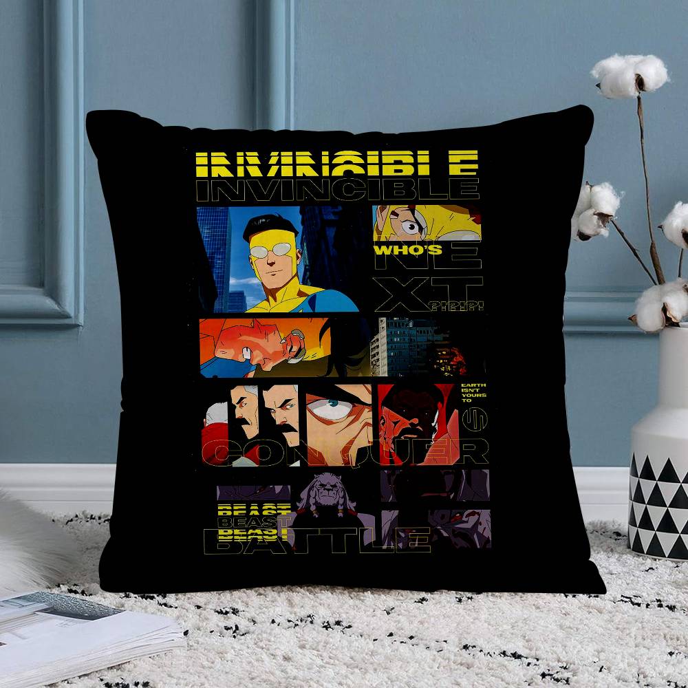 Cartoon Images IInvincibleS Pillow Cover Sofa Cushion Cover Home Room Decoration Children Gift