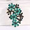 SKEDS Luxury Women Fashion Creative Rhinestone Glass Brooches Pins Lady Designer Gorgeous Crystal Badges Corsage Accessories
