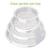 Pack Of 24 Clear Plant Coasters Round Plastic Drip Trays For Various Sized Flower Pots Indoor Outdoor Use 6/8/10/12inch