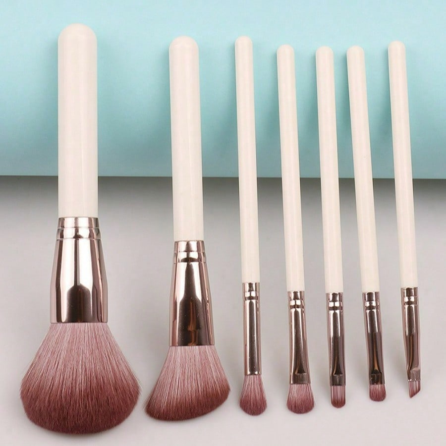 7Pcs Makeup Brushes Set, Beauty Tools, Soft Hair Loose Powder Brush, Eyeshadow Brush, Beginner Makeup Brush Set