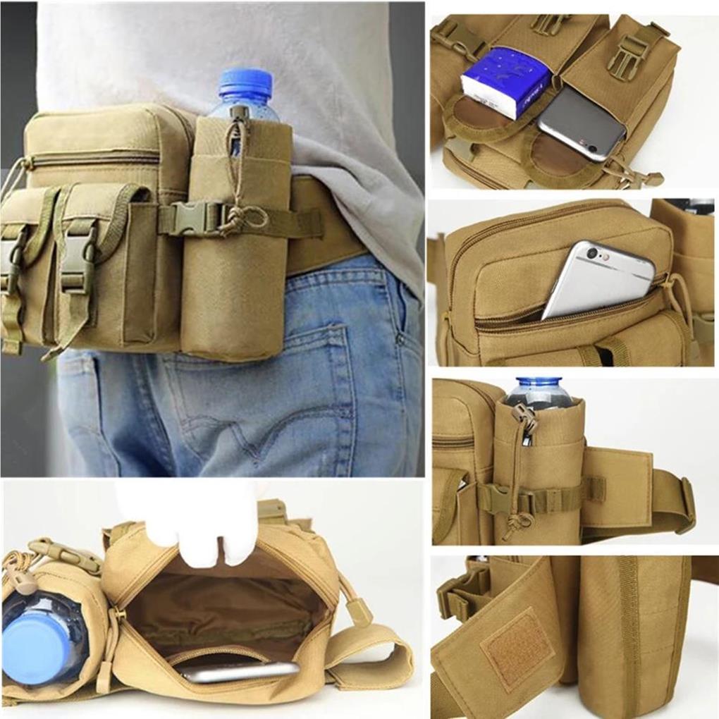 Outdoor Waist Belt Pouch Unisex Carrying Travel Case Trekking Multifunction Camping Pocket Holder Hiking Adjustable