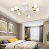 Industrial Style Multi-Head Branch Chandelier for Living Room and Bedroom