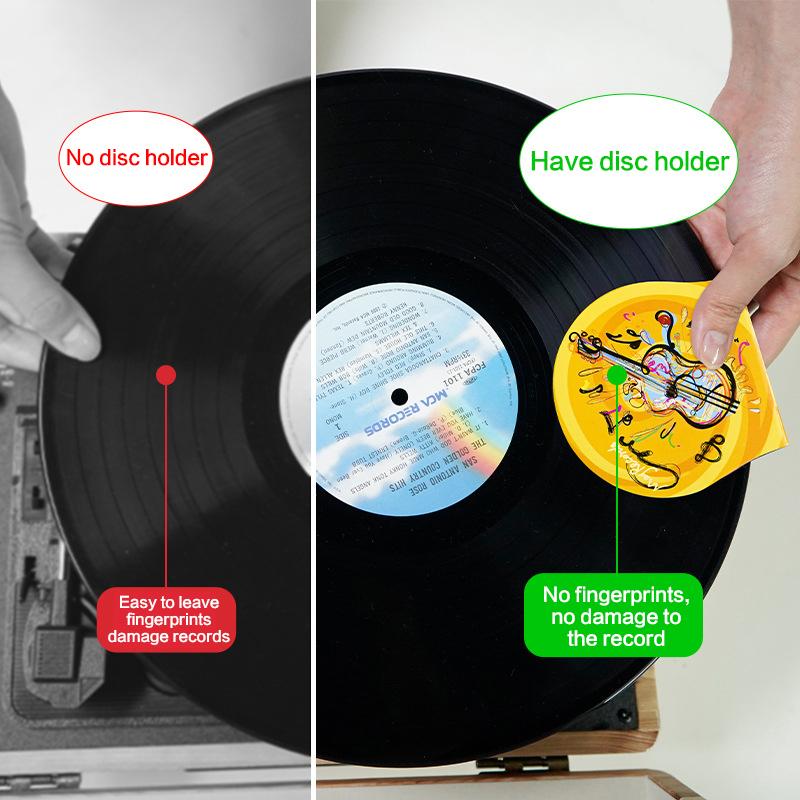 Anti Static Record Mitten Handler Protectors Record Player Accesories With Soft Microfiber Material Protect Against Scratch Dirt