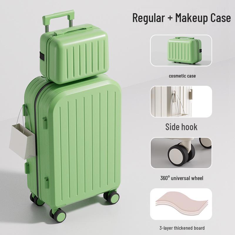 Multifunctional Trolley Suitcase: 20-inch Carry-On & 26-inch Large Capacity with Universal Wheels, Ideal for Students and Travelers