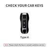 Leather Car Key Cover Case Shell for Porsche Panamera Carman Macann Bobst Cayenne 911 970 981 991 996 Keychain Key Accessories