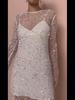 Women's Bubble Beads See-Through Mesh Suspender Two-Piece Dress