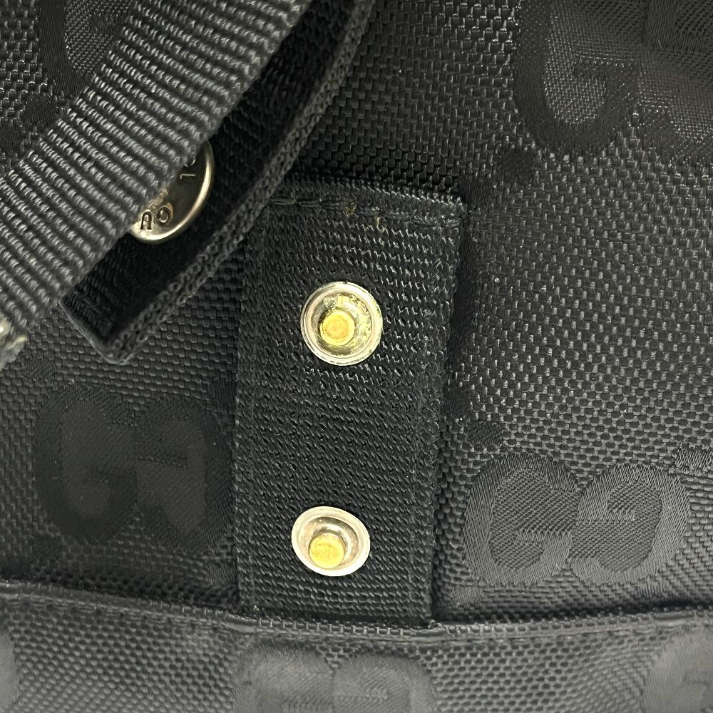 GUCCI 643858 Off the grid Messenger GG Nylon Bag Shoulder Bag Black/SilverHW