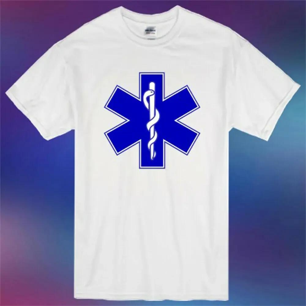 Star of Life Symbol Paramedic TShirt 100 Cotton ONeck Summer Short Sleeve Casual Unisexs Tshirt Size S3XL