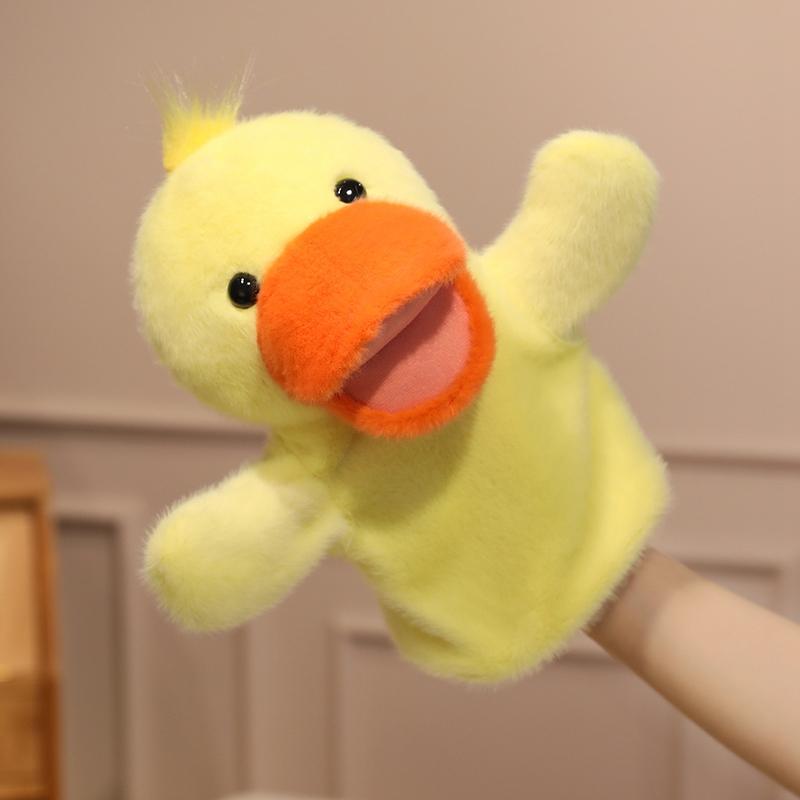Cartoon Animal Capybara Raccoon Hand Puppet Parent-child Game Doll Lion Elephant Pig Appease Toys Birthday Gifts For Children