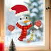 Sticker Snowman Christmas Static Cling Window Sticker Static Adsorption Non-gummy Christmas Glass Window Sticker