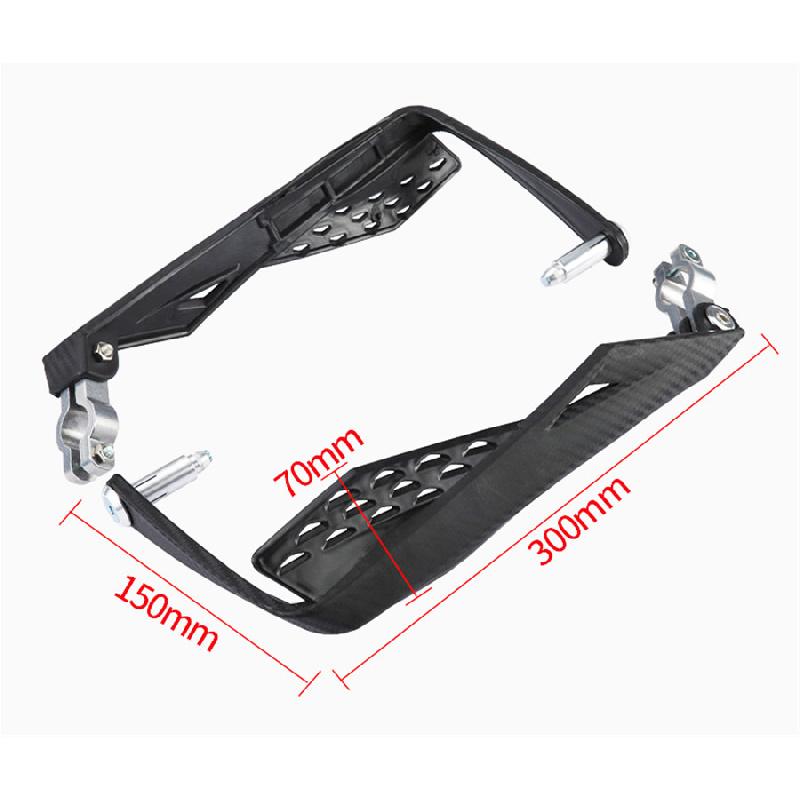 2 Stück 22mm Motorrad Lenker Handschutz Protektor Karbonfaser Muster Schwarz