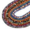 4mm Natural Stone Square Cube Beads Tiger Eye Agate Quartz Aventurine Stone E Spacer Loose Beads for Jewelry Making  85pcs 38cm