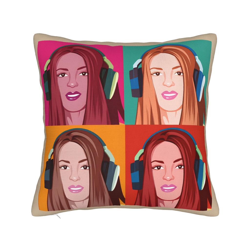 Pillow Case Shakira Las Mujeres Ya No Lloran Soft Pillow Cover For Living Room Bed Chair Fashion Pillowcases