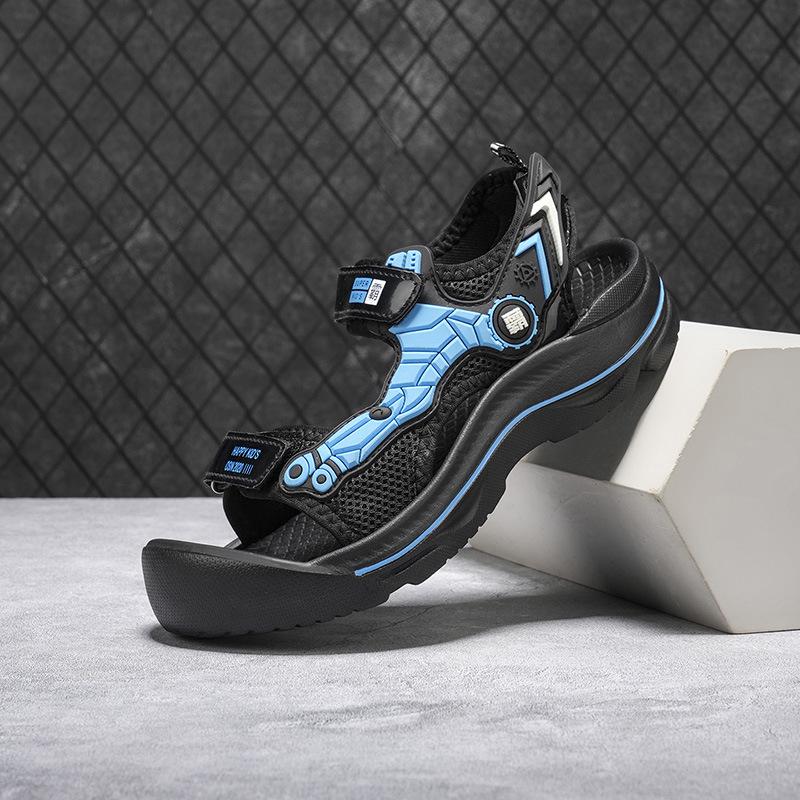 2026 summer boys mecha wind bag head sandals non-slip soft sole sandals 28