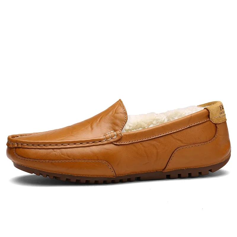 

Повседневные мужские туфли класса люкс в моде 2024, расстегнутые в форме мокасинов US 5(EUR 38)