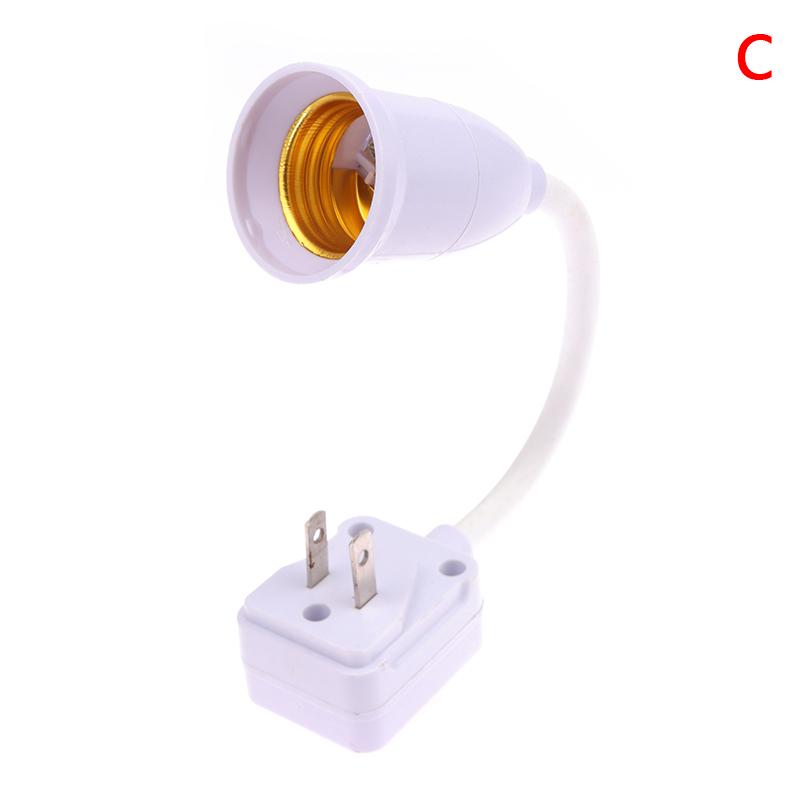 LED-Lampe E27 Sockel Lampenfassung Halter Adapter Konverter Mit Schalter EU UK Stecker Energiesparlampe Für Tisch