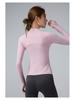 Women's Stand-Up Collar Zip-Up Long Sleeve Yoga Top