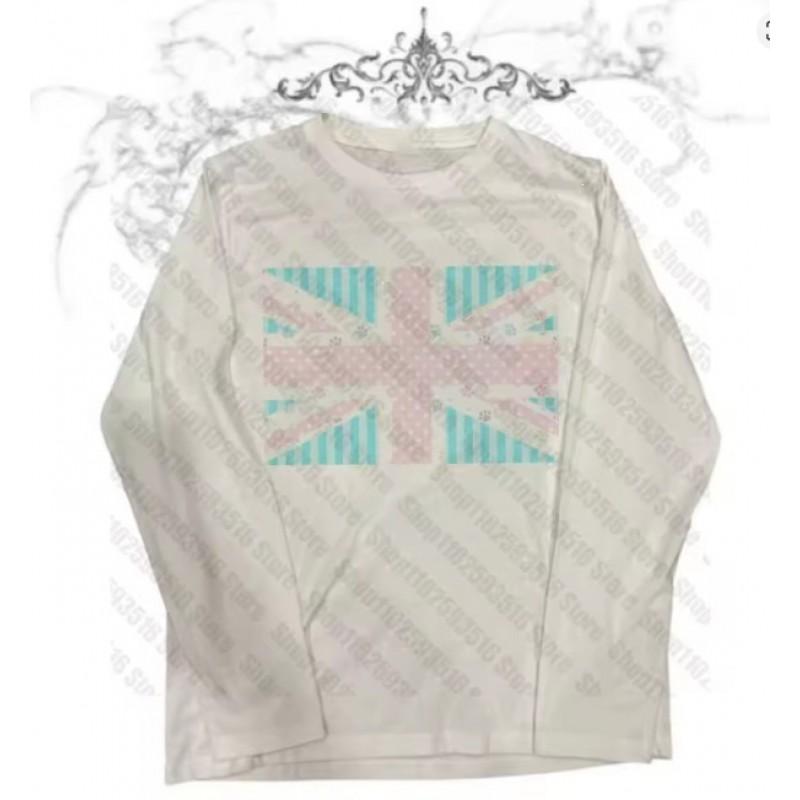 Unisex Vintage Streetwear Long Sleeve T-Shirt With 3D Digital Print Loose Fit Casual Tee Daily Wear